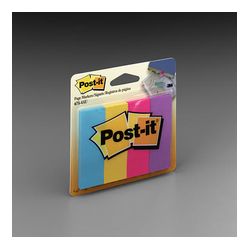 Post-it Page Markers 671-4AU 7/8 in x 2 7/8 in Asst Ultra: Turquoise/Yellow/Fuchsia/Grape 50sht/pd, 4pd/pk