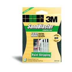 3M SandBlaster Paint Stripping Sanding Sponges, 20918-60, Coarse 60, Sleeved, 12 Per Case