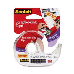 3M 2002 Scotch Double Sided Removable Photo Document Mending Tape 1/2 in x 300 in - Micro Parts & Supplies, Inc.