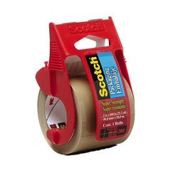 Scotch Packaging Tape 347-DC-NA, 2 in x 800 in, Tan, 12/case