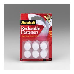 Scotch Reclosable Fasteners RF7170X, 24 each 3/4 in White Dots