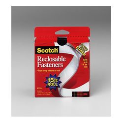 Scotch Reclosable Fasteners RF7261X, 3/4 in x 180 in Black Roll