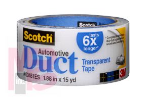 3M 03451ES Scotch Automotive Transparent Duct Tape 1.88 in x15 yd - Micro Parts & Supplies, Inc.