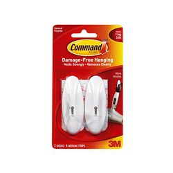 3M 17068 Command Wire Hooks Medium Medium White - Micro Parts & Supplies, Inc.