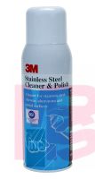 3M Stainless Steel Cleaner and Polish, 10 oz Aerosol, 12/case