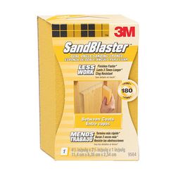 3M SandBlaster Dual Angle Sanding Sponge 9564, 4.5 in x 2.5 in x 1 in, 180 grit