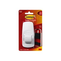 Command Hooks 17004 Jumbo White