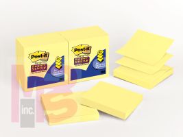 3M Post-it(R) Super Sticky Pop-up Notes R330-10SSCY, 3 in x 3 in Canary Yellow 90 sht/pad 10 pad/pk