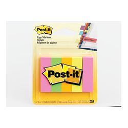 3M 670-5AF Post-it 1/2 in x 1.75 in (12.7 mm x 44.4 mm) Assorted Fluorescent - Micro Parts & Supplies, Inc.