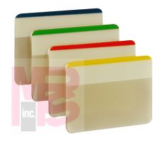 3M 686F-1 Post-it Durable Tabs 2 in x 1.5 in (50.8 mm x 38 mm) Beige Green Red - Micro Parts & Supplies, Inc.