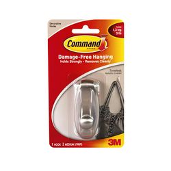 Command Timeless Hook 17061BN Medium Brushed Nickel