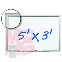 3M Porcelain Dry Erase Board DEP4836A, 48 in x 36 in x 1 in Magnetic 4ea/cs