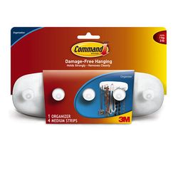 Command Key Holder 17704 White