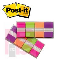 3M Post-it(R) Flags 680-PGOP2, .945 in x 1.7 in (23.8 mm x 43.2 mm) Blue, Purple, Green, Orange 24 pk/cs