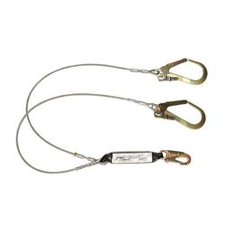3M 3612-D-0241 SafeAbsorb Energy Absorbing Dual Leg Cable Lanyard with Rebar Hooks   6 ft. - Micro Parts & Supplies, Inc.
