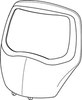 3M 07-0212-00SV Speedglas(TM) Silver Front Frame 100, Welding Safety - Micro Parts & Supplies, Inc.