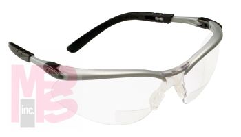3M 11375-00000-20 BX(TM) Reader Protective Eyewear, Clear Lens, Silver Frame, - Micro Parts & Supplies, Inc.