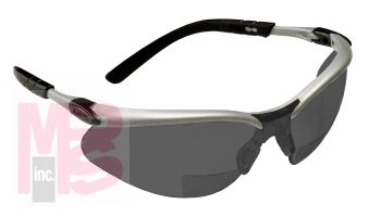 3M 11378-00000-20 BX(TM) Reader Protective Eyewear, Gray Lens, Silver Frame, - Micro Parts & Supplies, Inc.