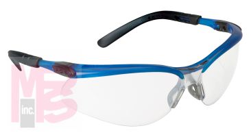 3M 11471-00000-20 BX(TM) Protective Eyewear, Clear Anti-Fog Lens, Ocean Blue Frame - Micro Parts & Supplies, Inc.