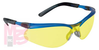 3M 11524-00000-20 BX(TM) Protective Eyewear. Light Amber Anti-Fog Lens, Ocean Blue Frame - Micro Parts & Supplies, Inc.