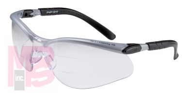 3M 11457-00000-20 BX(TM) Dual Reader Protective Eyewear, Clear Anti-Fog Lens, Silv/Blk Frame, - Micro Parts & Supplies, Inc.