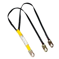 3M 209550-4 SafeLight Energy Absorbing Dual Leg Lanyard with Snap Hooks   4 ft. - Micro Parts & Supplies, Inc.