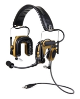 3M Peltor(TM) ComTac(TM) IV Hybrid Communication Headset, Single Comm, Flexi Boom Mic, MT16H044FB-47 CY, Coyote Brown, 1 ea/cs