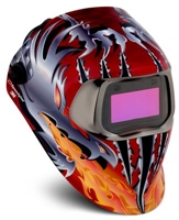 3M Speedglas(TM) Razor Dragon Welding Helmet 100 with Auto-Darkening Filter 100V 07-0012-31RD, Welding Safety, Shades 8-12 1/Case