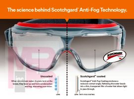3M GG501SGAF Goggle Gear  500-Series Clear Scotchgard(TM) Anti-fog lens - Micro Parts & Supplies, Inc.