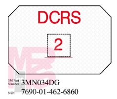 3M Diamond Grade Damage Control Sign 3MN034DG "DCRS"  8 in x 12 in 10 per package