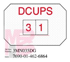 3M Diamond Grade Damage Control Sign 3MN035DG "DCUPS"  8 in x 12 in 10 per package