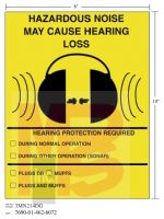 3M Diamond Grade Safety Sign 3MN214DG "HAZRD LOSS"  8 in x 10 in 10 per package