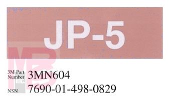 3M Diamond Grade Damage Control Pipe Sign 3MN604DG "JP-5"  6 in x 2 in 50 per package