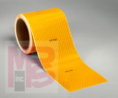 3M 983-71 FRA Diamond Grade Conspicuity Marking Yellow 4 in x 18 in 100 per package - Micro Parts & Supplies, Inc.