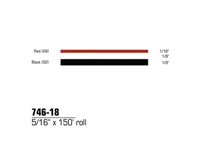 3M Scotchcal(TM) Duo-Tone Striping Tape 74618, Red/Black