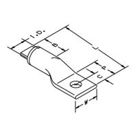 3M 40053 Scotchlok Aluminum One Hole Lug Dark Blue - Micro Parts & Supplies, Inc.