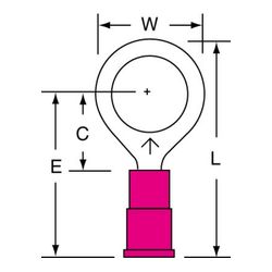 3M MVU18-38RK Scotchlok Ring Tongue Vinyl Insulated Butted Seam  - Micro Parts & Supplies, Inc.