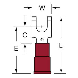 3M MNG18-8FFBK Scotchlok Flanged Block Fork Nylon Insulated w/Insulation Grip  - Micro Parts & Supplies, Inc.