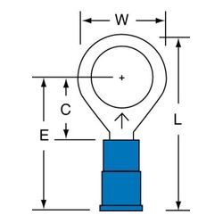 3M MVU14-38RK Scotchlok Ring Tongue Vinyl Insulated Butted Seam  - Micro Parts & Supplies, Inc.