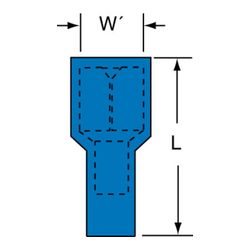 3M MNG14-250DFIK Scotchlok Female Disconnect Nylon Fully Insulated w/Insulation Grip  - Micro Parts & Supplies, Inc.