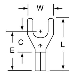 3M MU14-10FHTK Scotchlok Fork High Temperature Butted Seam 16-14 AWG - Micro Parts & Supplies, Inc.