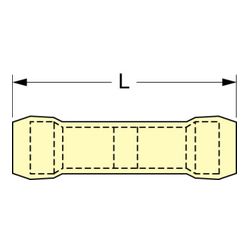 3M MNG10BCK Scotchlok Butt Connector Nylon Insulated w/Insulation Grip  - Micro Parts & Supplies, Inc.