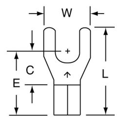 3M MU10-10FHTK Scotchlok Fork High Temperature Butted Seam 12-10 AWG - Micro Parts & Supplies, Inc.