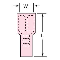 3M MNU18-250DFIK Scotchlok Female Disconnect Fully Nylon Insulated Butted Seam  - Micro Parts & Supplies, Inc.