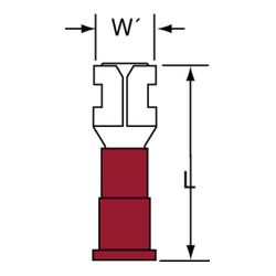 3M MNG18-187DFK Scotchlok Female Disconnect Nylon Insulated w/Insulation Grip  - Micro Parts & Supplies, Inc.