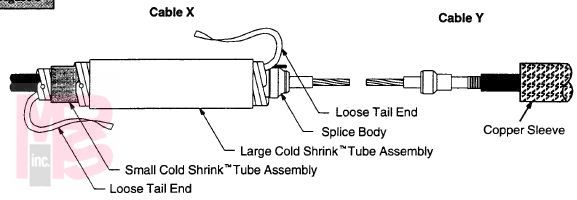 3M Molded Rubber Splice 5432-CI-1/0A  CN and JCN Cable  5 - 35 kV  1 per case