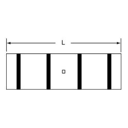3M Scotchlok Large Gauge Butt Connector, Copper Non Insulated Seamless MC2/0BCX, 2/0 AWG