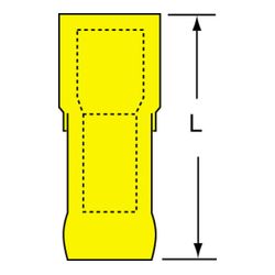 3M MNHU10-250DFIK Scotchlok Female Disconnect Heat Shrink Fully Nylon Insulated Butted Seam  - Micro Parts & Supplies, Inc.