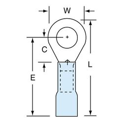 3M MH14-14R/SK Scotchlok Ring Tongue Heat Shrink Brazed Seam  - Micro Parts & Supplies, Inc.