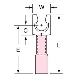 3M MH18-10FLK Scotchlok Locking Fork Heat Shrink Brazed Seam  - Micro Parts & Supplies, Inc.